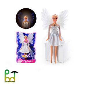 عروسک باربی فرشته چراغ دار دفا کد 8219